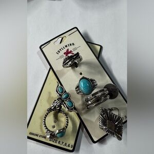 Idyllwind Turquoise and Silver Ring Collection